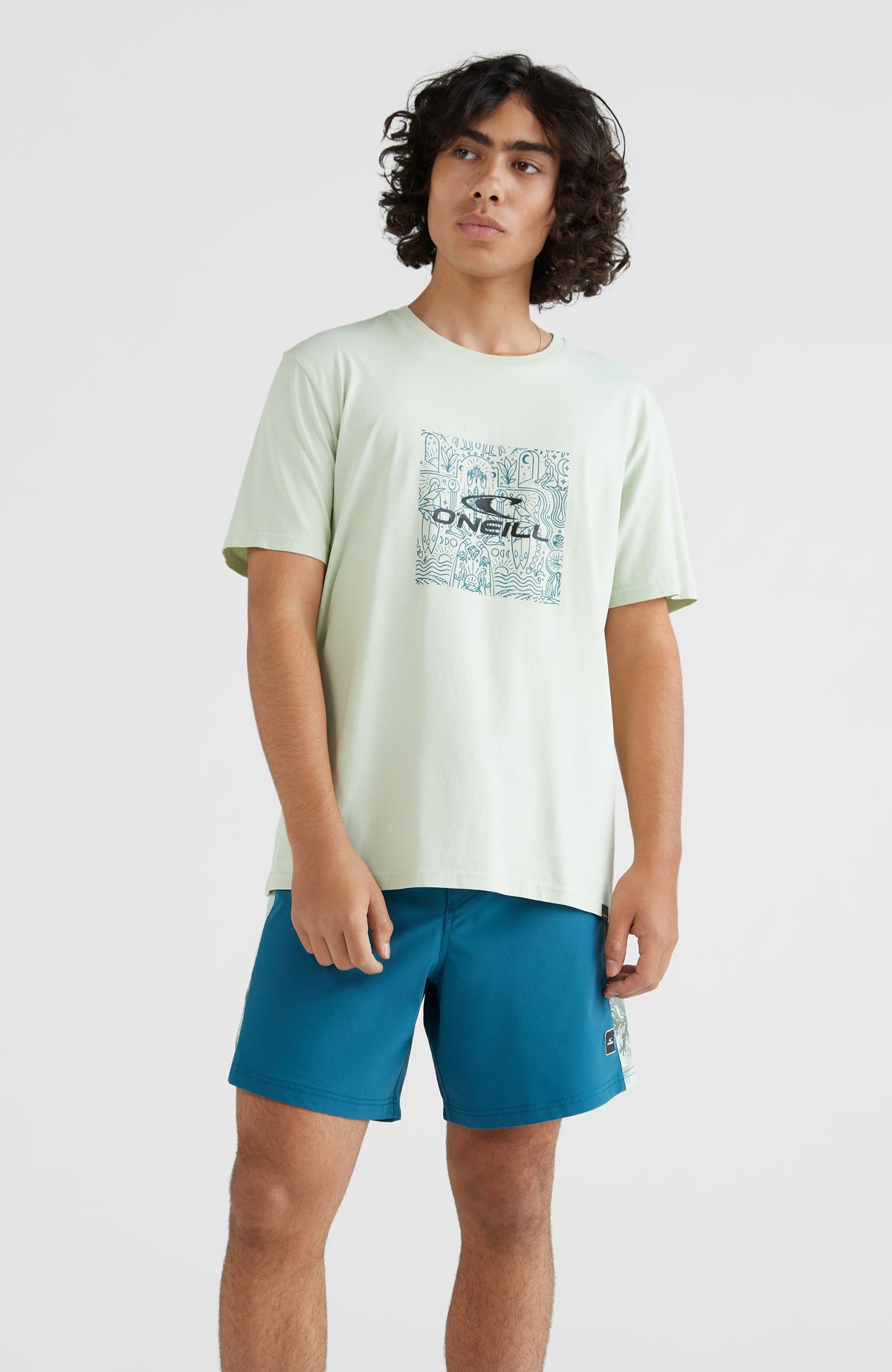 Cube Fill T-Shirt | Sea Foam