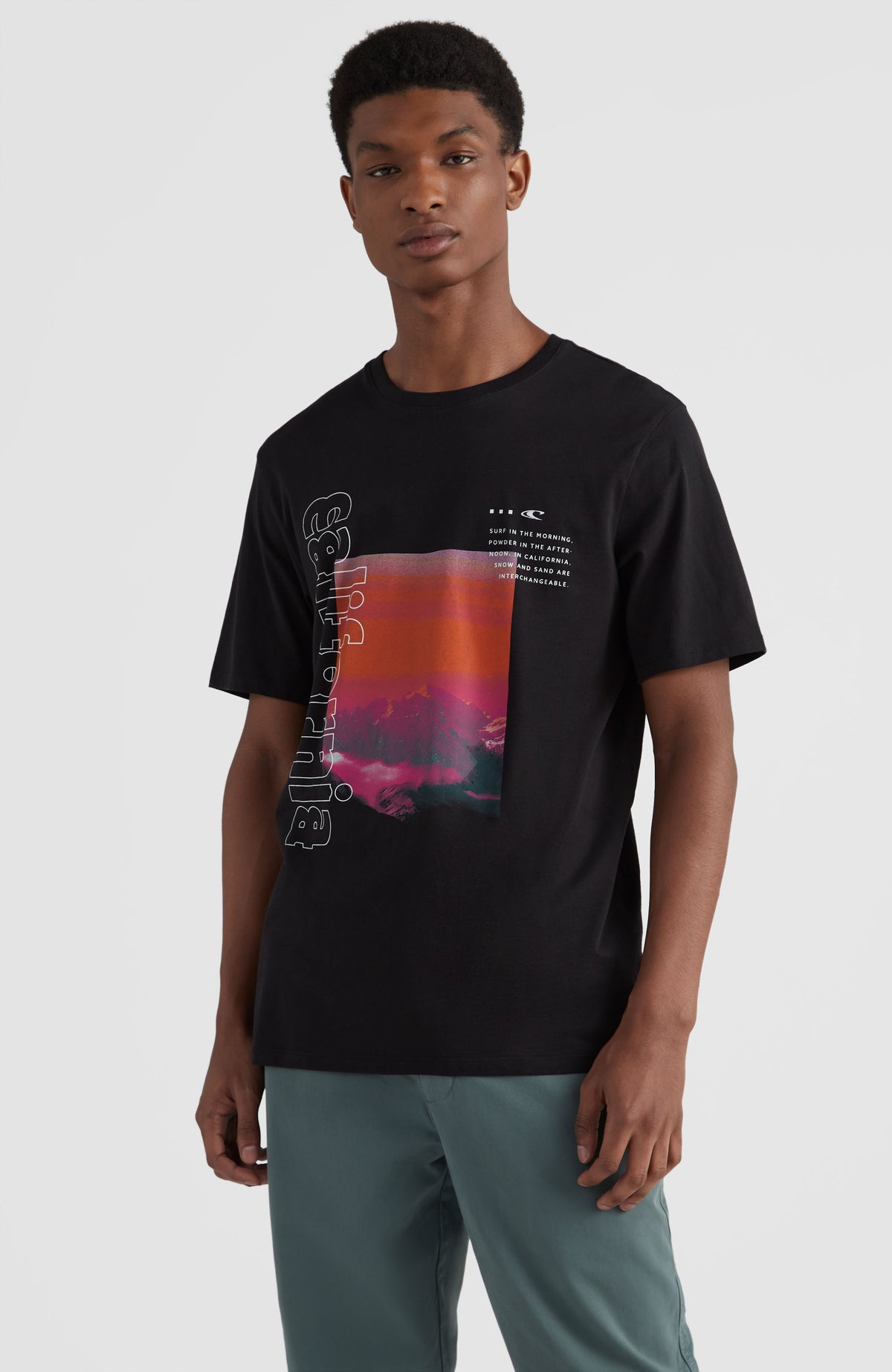 Cali Mountains T-Shirt | Black Out