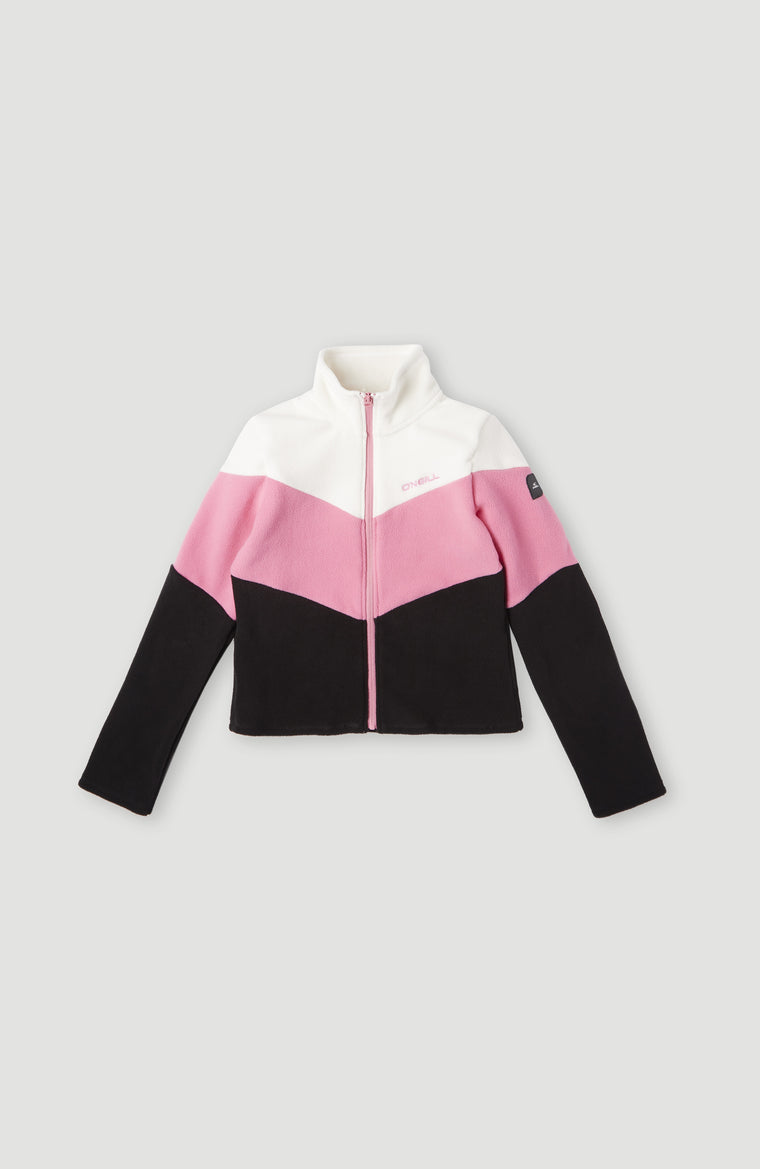 Diamond Fleece | Snow White Colour Block