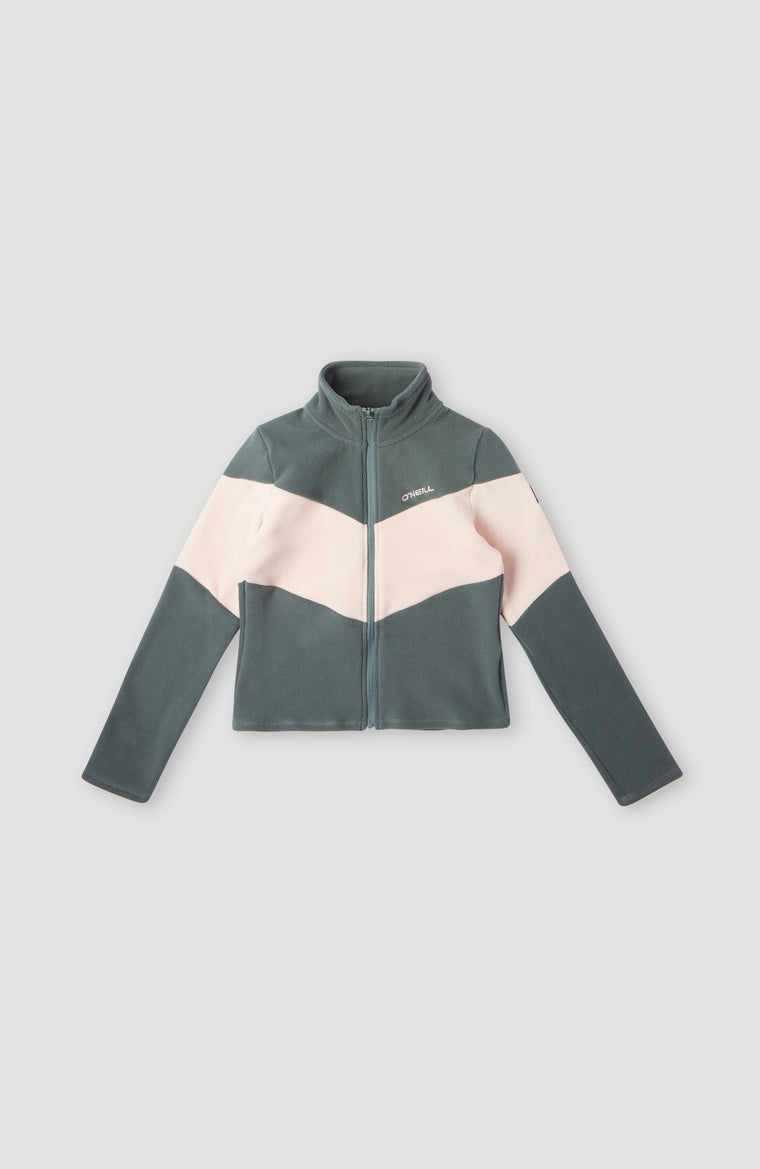 Diamond Fleece | Balsam Green Colour Block