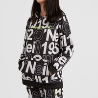 All Over Print Rutile Hooded Fleece | White Wording 1952