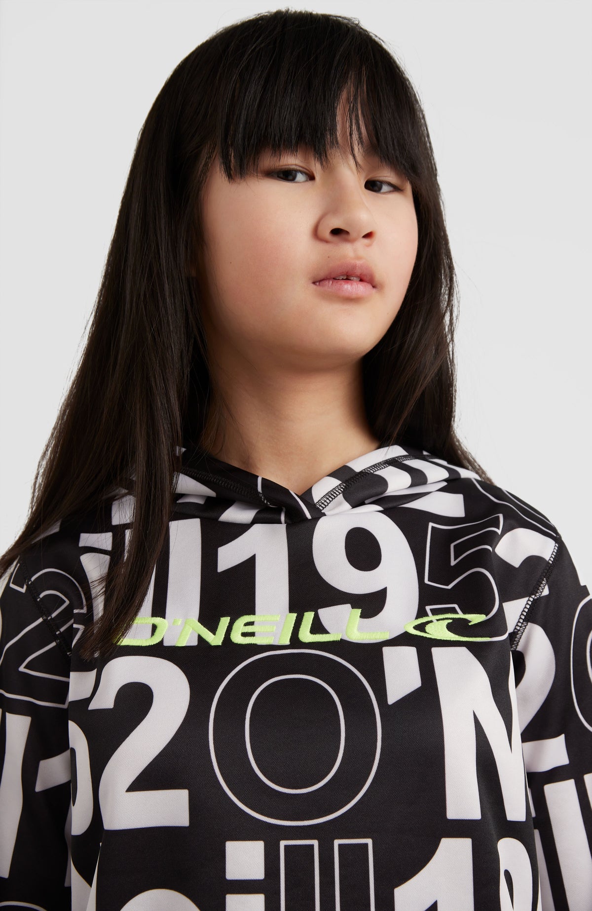 All Over Print Rutile Hooded Fleece | White Wording 1952