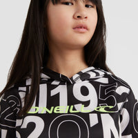 All Over Print Rutile Hooded Fleece | White Wording 1952