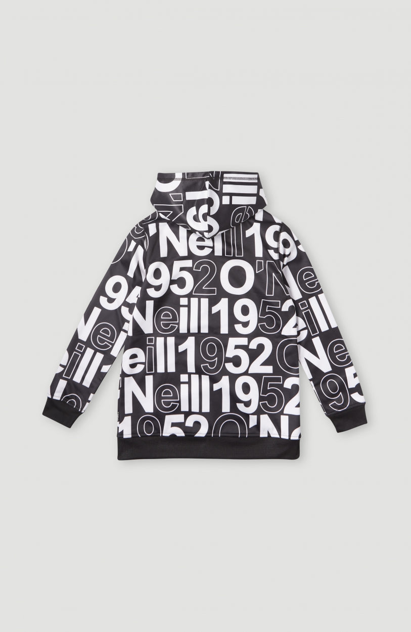 All Over Print Rutile Hooded Fleece | White Wording 1952