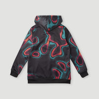 All Over Print Rutile Hooded Fleece | Black Heat Map