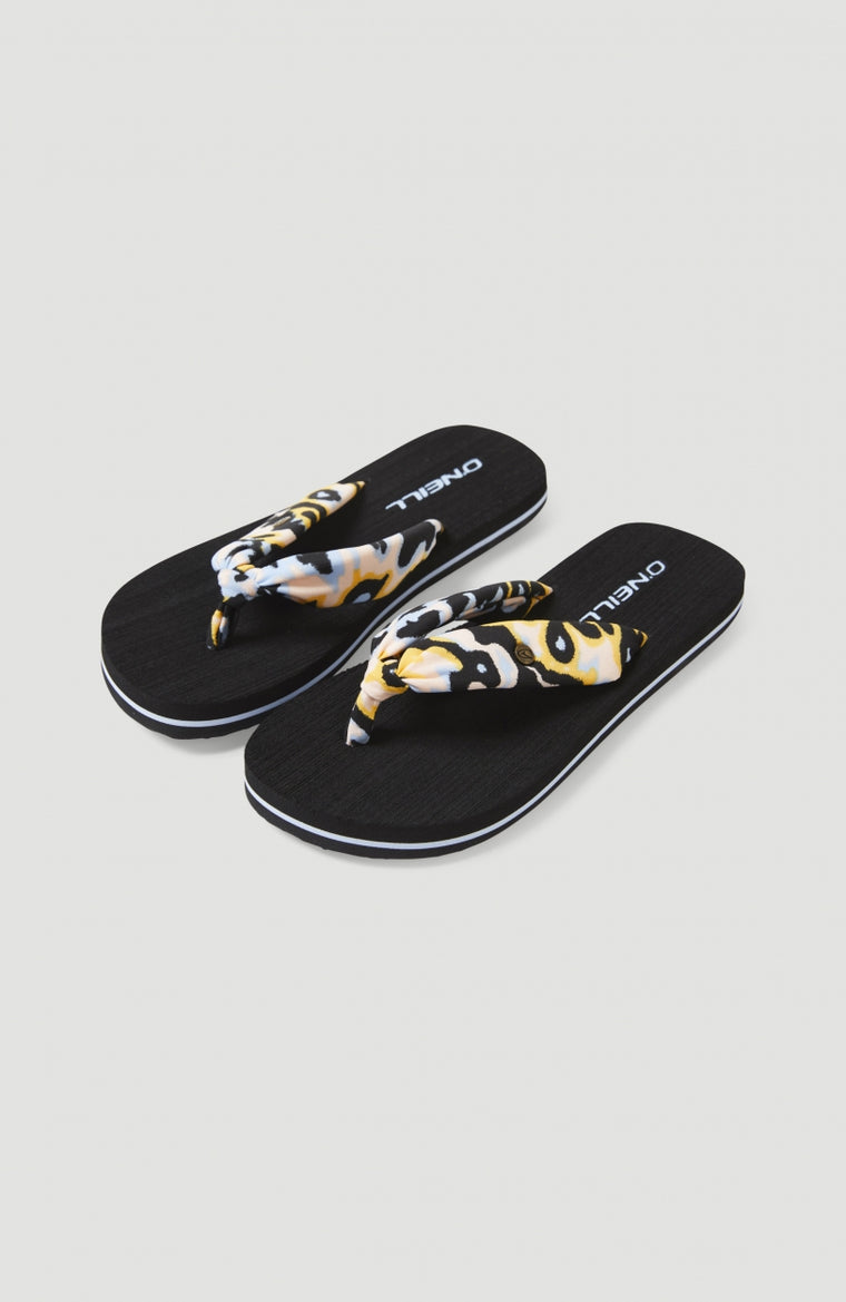 Ditsy Sun Sandals | Orange AO 1