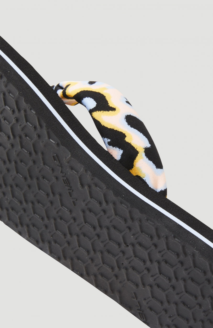 Ditsy Sun Sandals | Orange AO 1