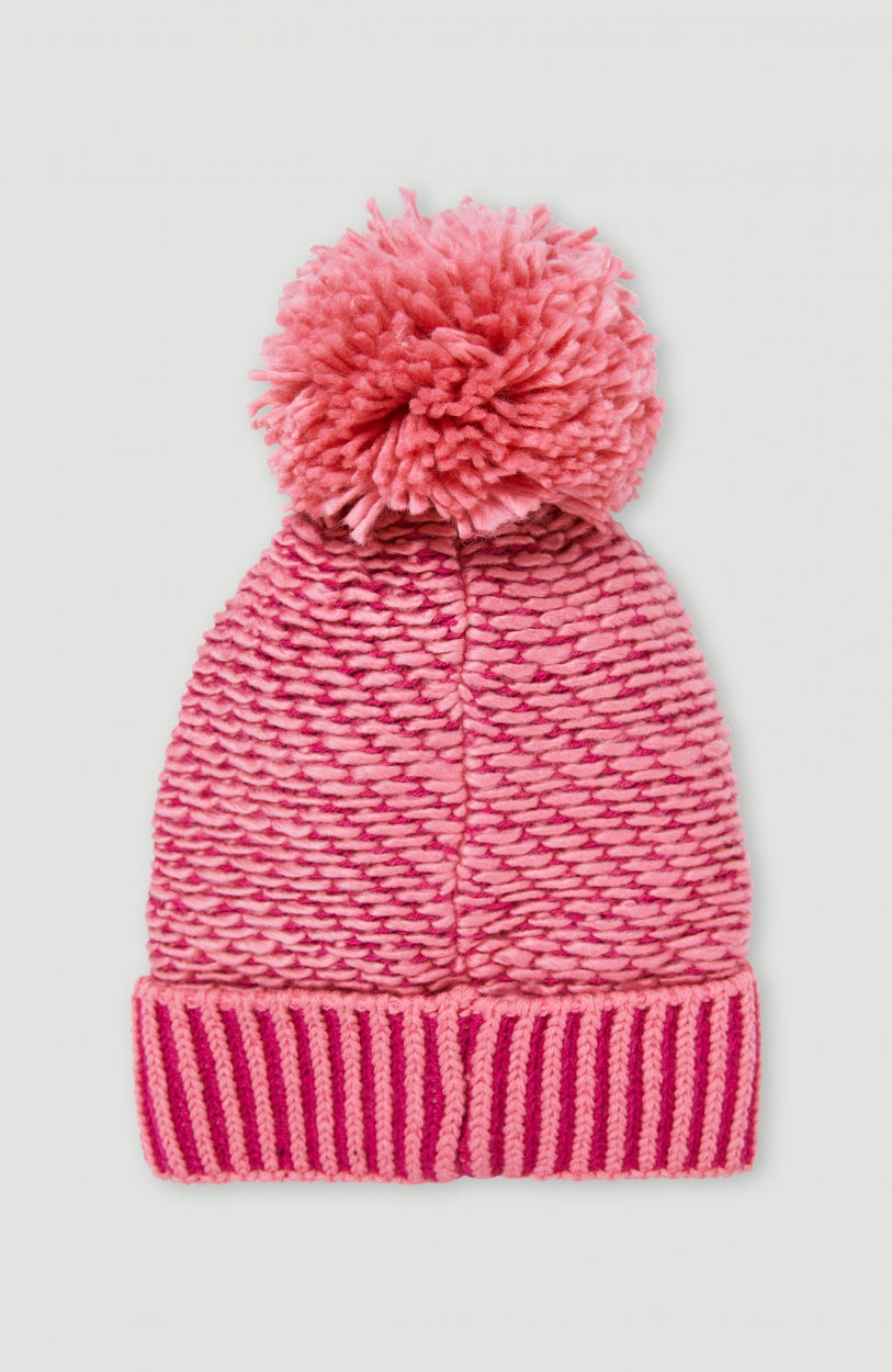 Chunky Beanie | Fuchsia Red Colour Block