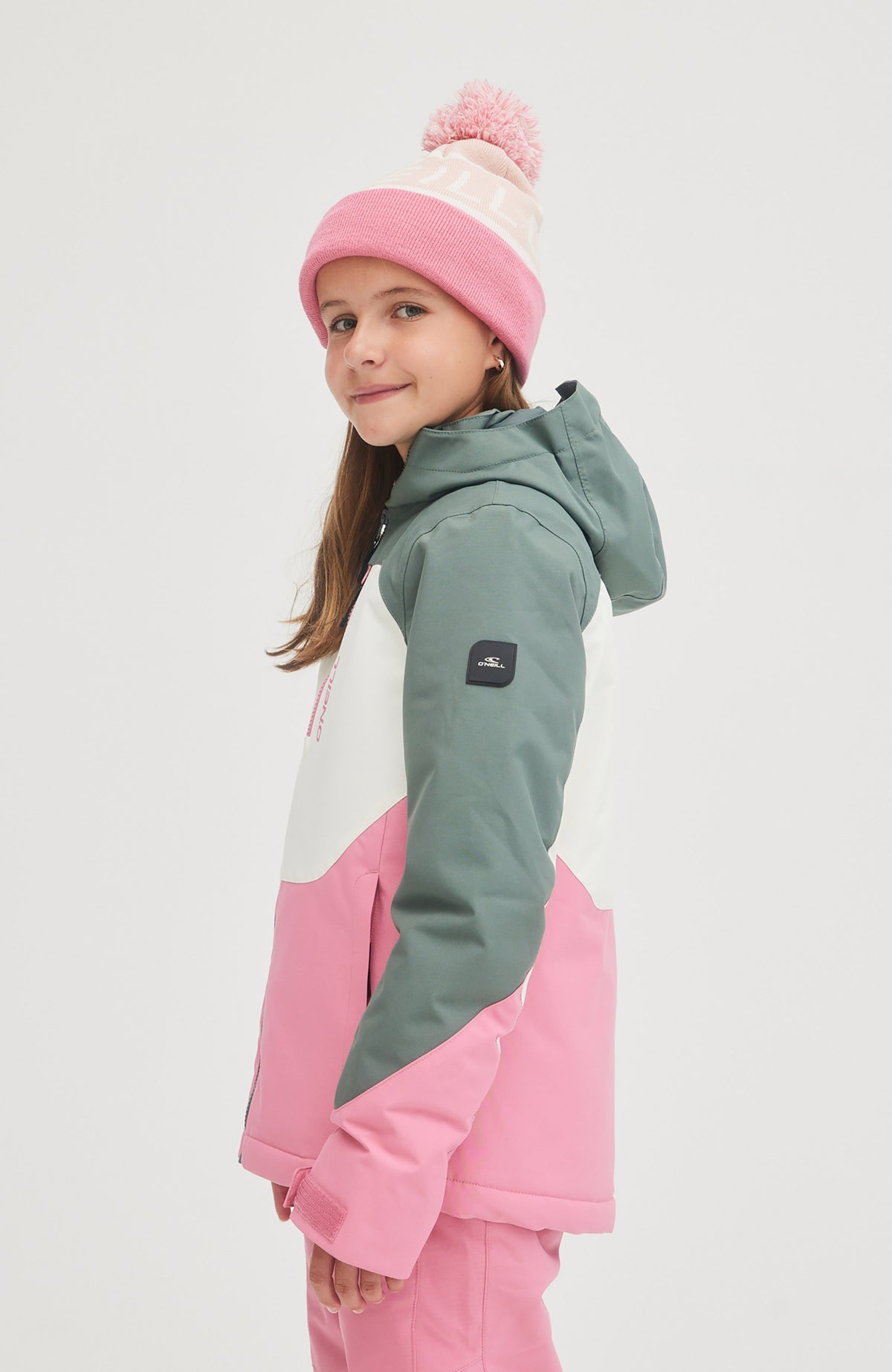 Diamond Snow Jacket | Balsam Green Colour Block