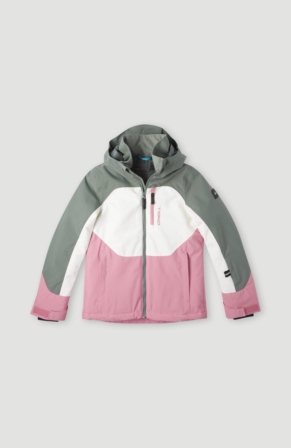 Diamond Snow Jacket | Balsam Green Colour Block