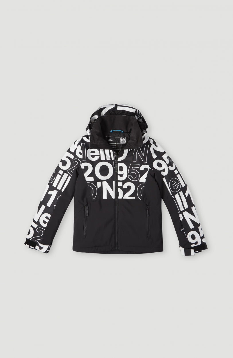 All Over Print Lite Snow Jacket | White Wording 1952