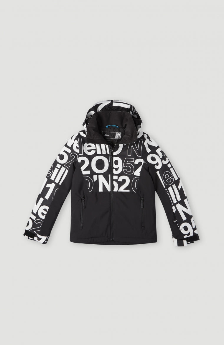 All Over Print Lite Snow Jacket | White Wording 1952