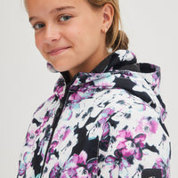 All Over Print Lite Snow Jacket | Blue Ice Flower