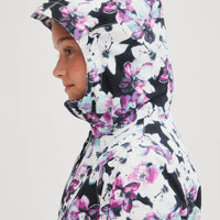 All Over Print Lite Snow Jacket | Blue Ice Flower