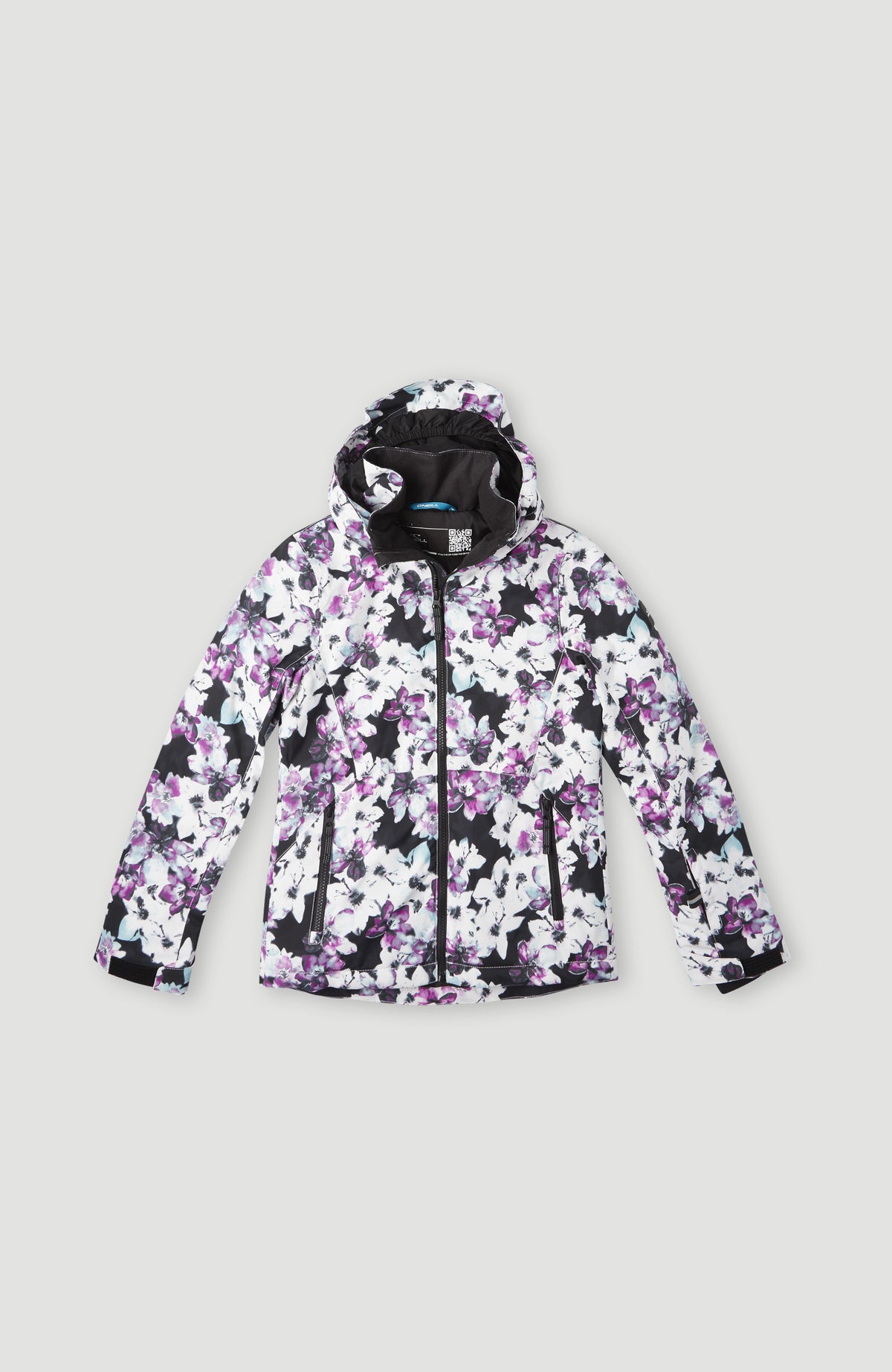 All Over Print Lite Snow Jacket | Blue Ice Flower
