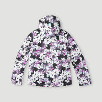 All Over Print Lite Snow Jacket | Blue Ice Flower