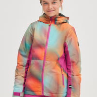 All Over Print Lite Snow Jacket | Dark Blue Fade Halftone