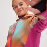 All Over Print Lite Snow Jacket | Dark Blue Fade Halftone