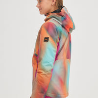 All Over Print Lite Snow Jacket | Dark Blue Fade Halftone