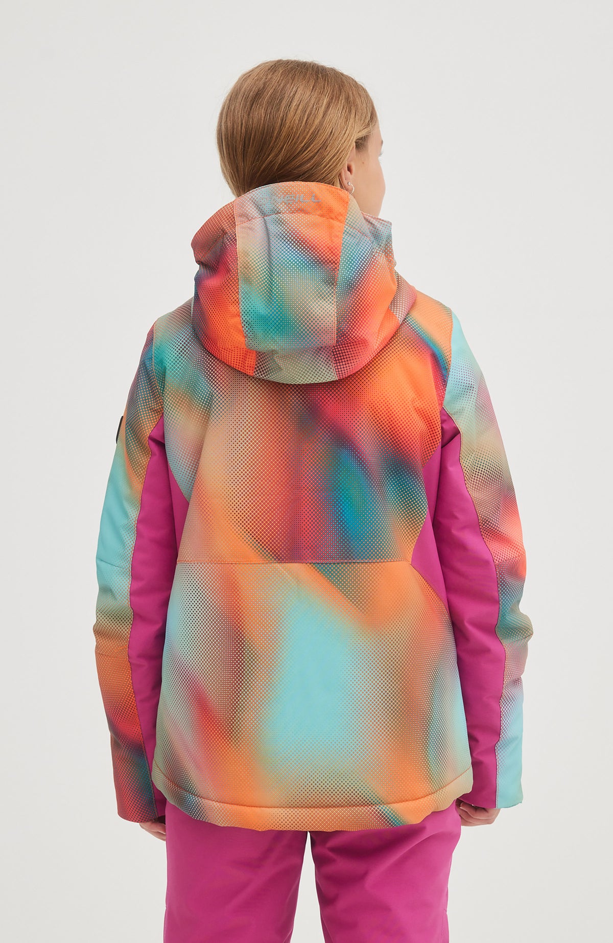 All Over Print Lite Snow Jacket | Dark Blue Fade Halftone