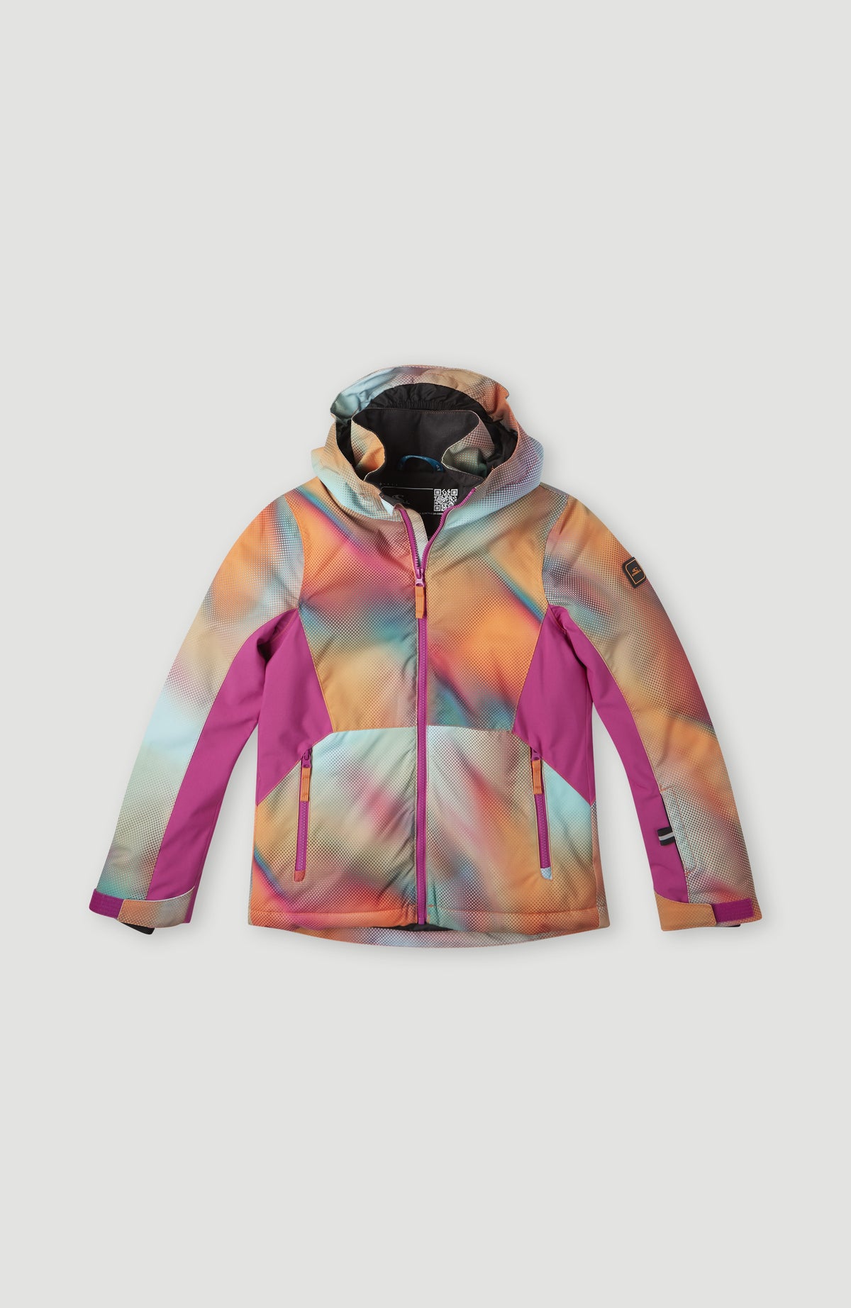 All Over Print Lite Snow Jacket | Dark Blue Fade Halftone