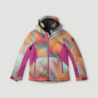 All Over Print Lite Snow Jacket | Dark Blue Fade Halftone