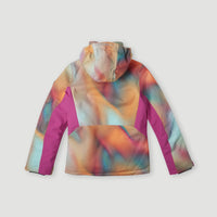 All Over Print Lite Snow Jacket | Dark Blue Fade Halftone