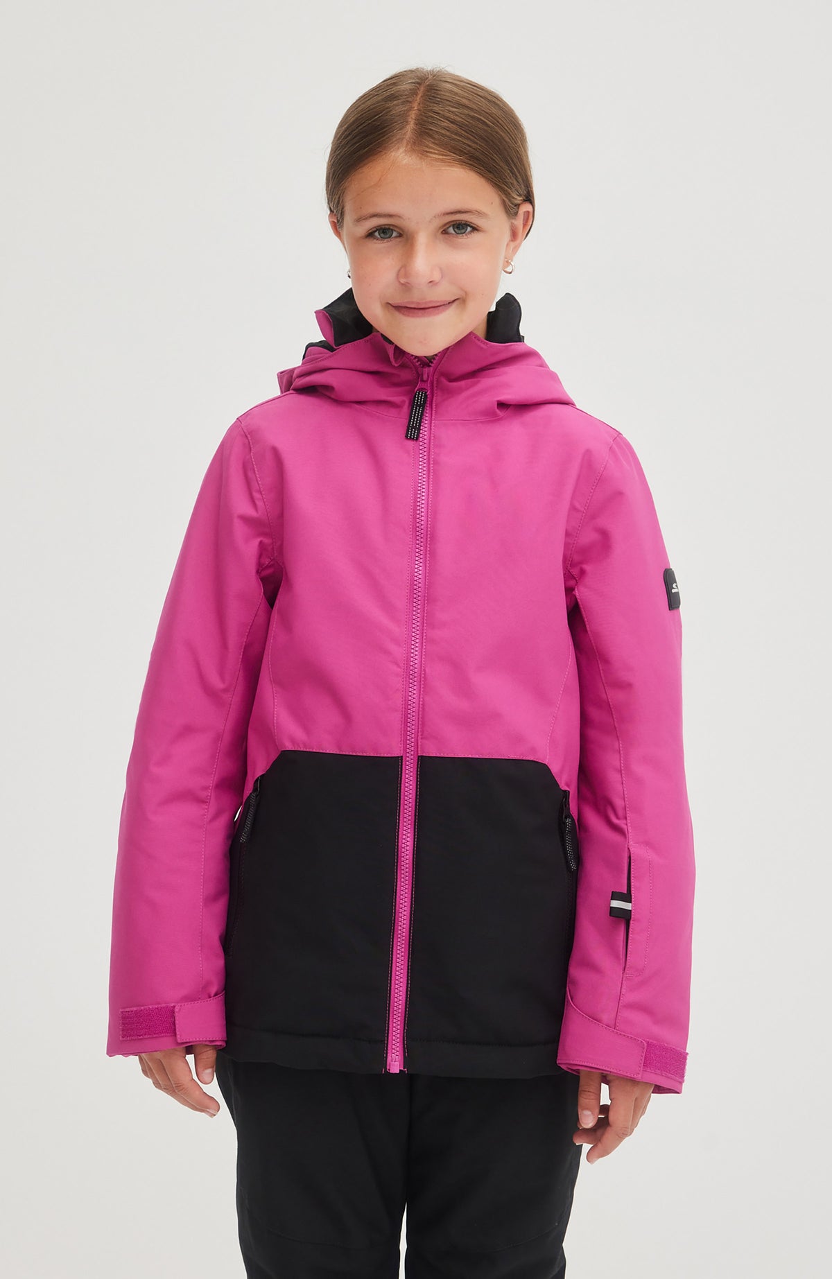 Adelite Snow Jacket | Fuchsia Red Colour Block