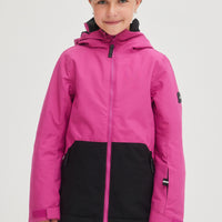 Adelite Snow Jacket | Fuchsia Red Colour Block