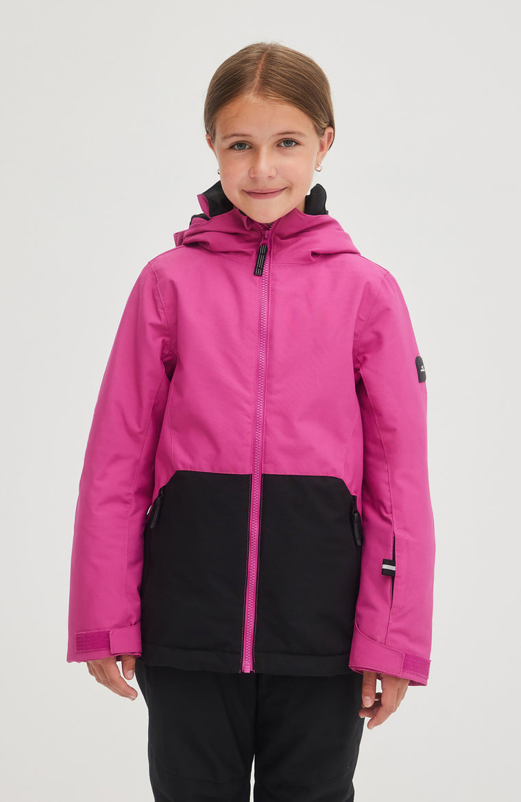 Adelite Snow Jacket | Fuchsia Red Colour Block