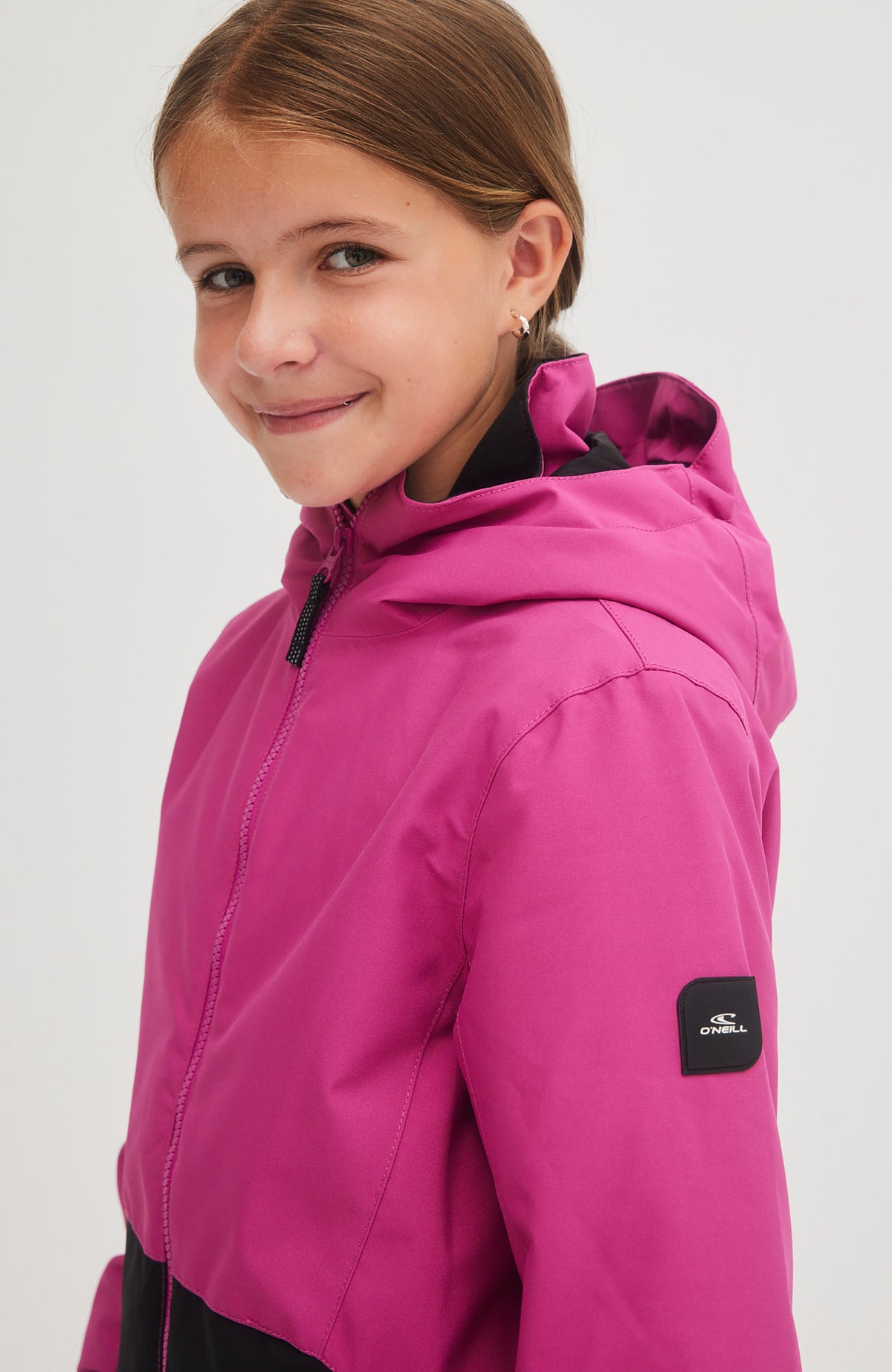 Adelite Snow Jacket | Fuchsia Red Colour Block