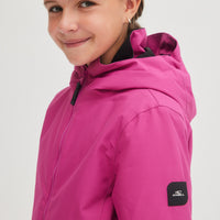 Adelite Snow Jacket | Fuchsia Red Colour Block