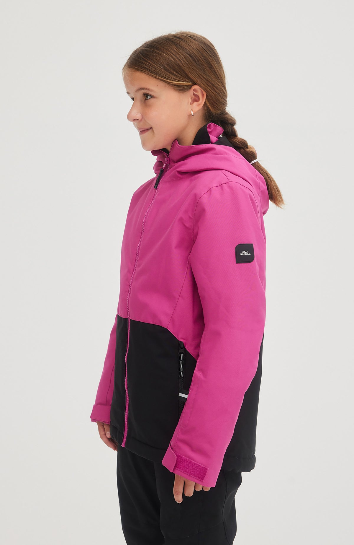 Adelite Snow Jacket | Fuchsia Red Colour Block