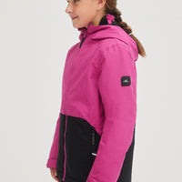 Adelite Snow Jacket | Fuchsia Red Colour Block