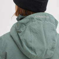 Adelite Snow Jacket | Balsam Green Colour Block