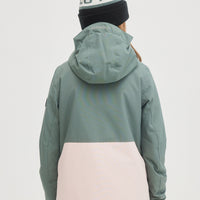 Adelite Snow Jacket | Balsam Green Colour Block
