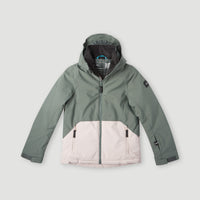 Adelite Snow Jacket | Balsam Green Colour Block