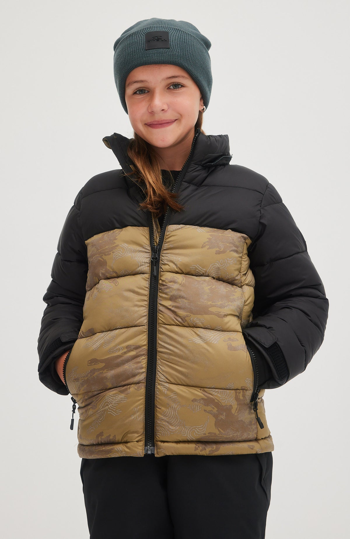 Puffer Jacket | Brown Camo