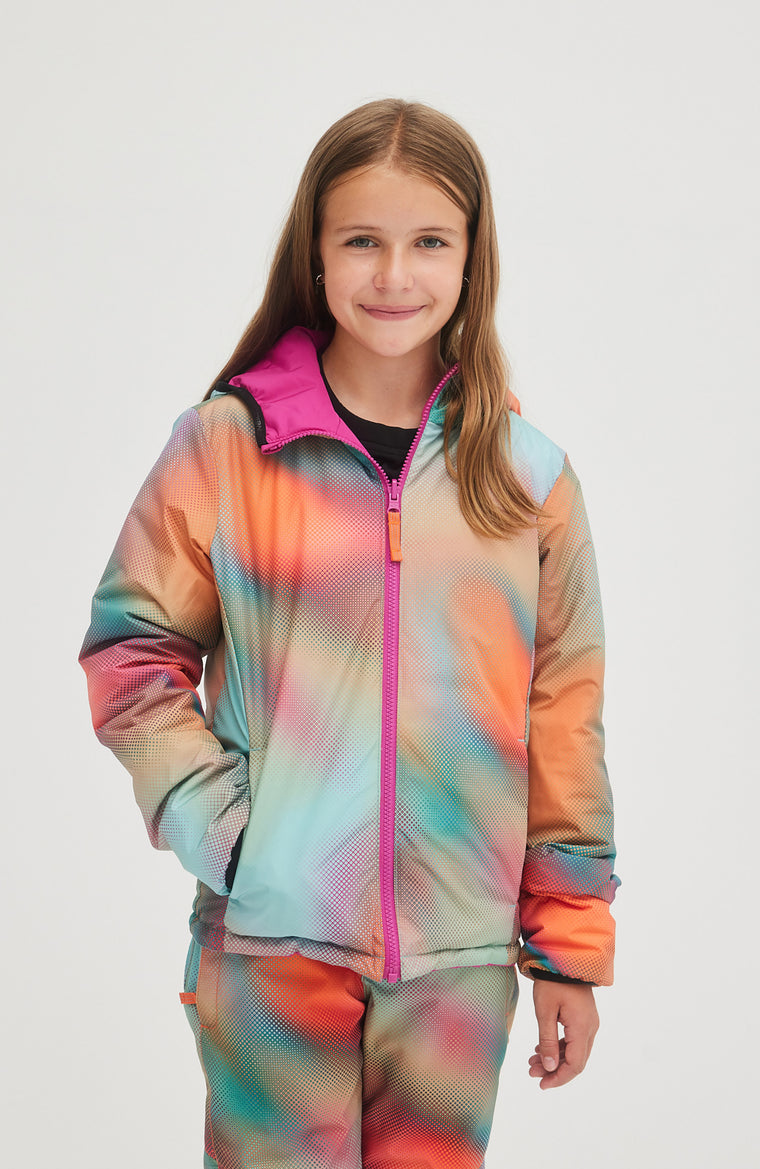 Back-To-School Reversible Jacket | Fuchsia Red