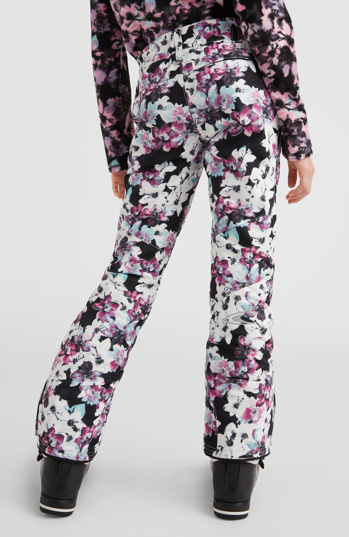 Charm Printed Snow Pants | Blue Ice Flower