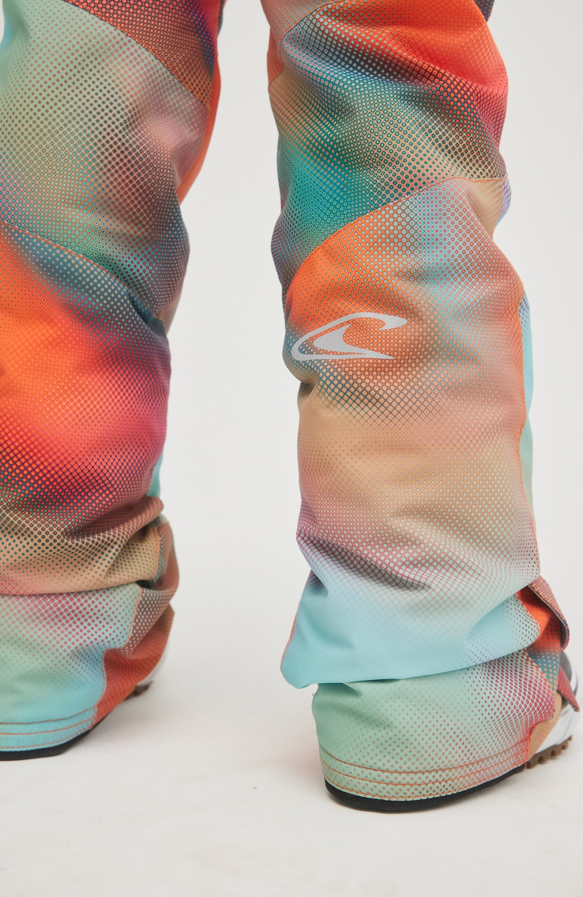 Charm Printed Snow Pants | Dark Blue Fade Halftone