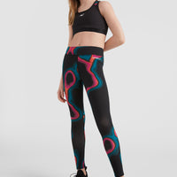 Active High-Waist Legging | Black Heat Map