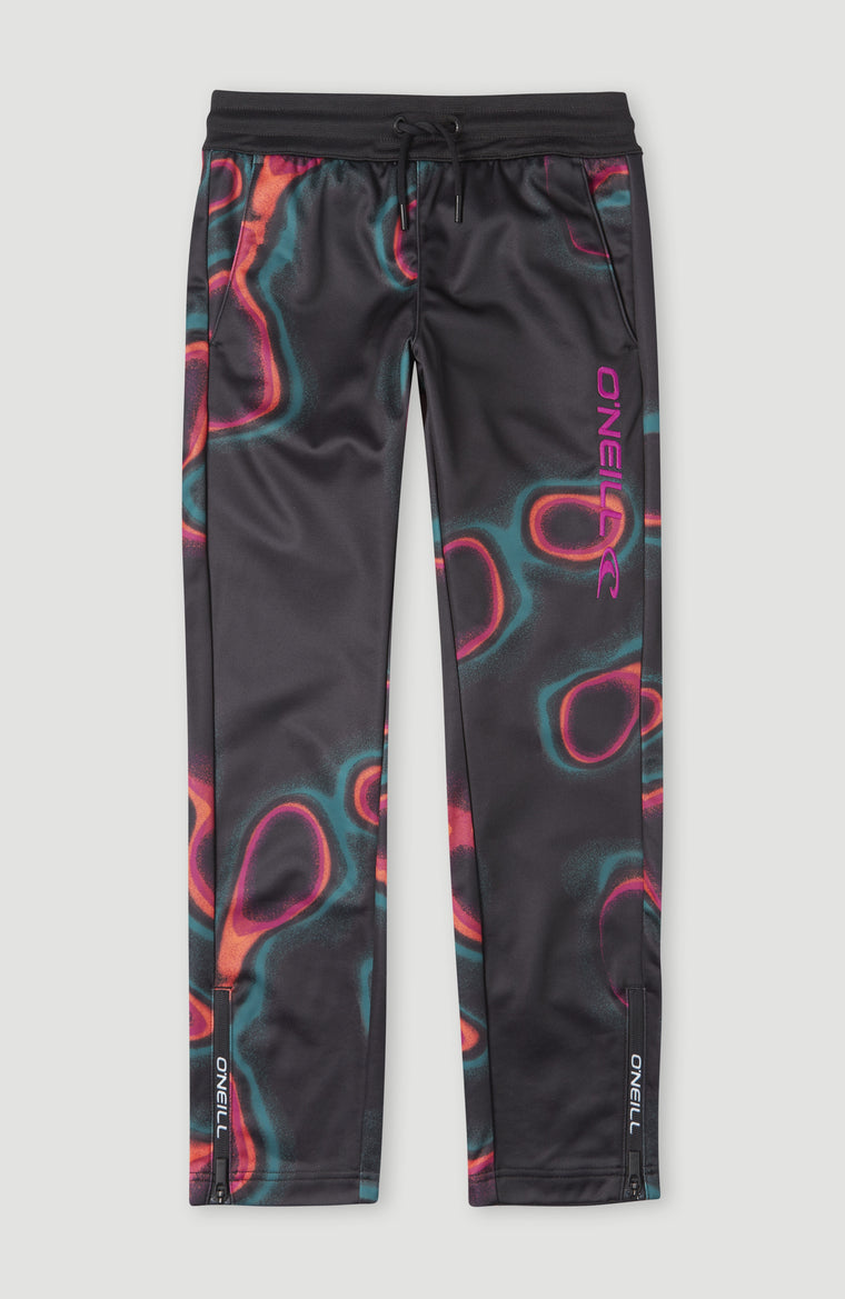 All Over Print Rutile Sweatpants | Black Heat Map