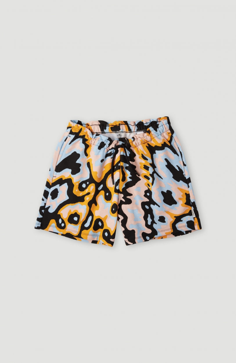 Active High-Waist Sweatshorts | Orange AO 1
