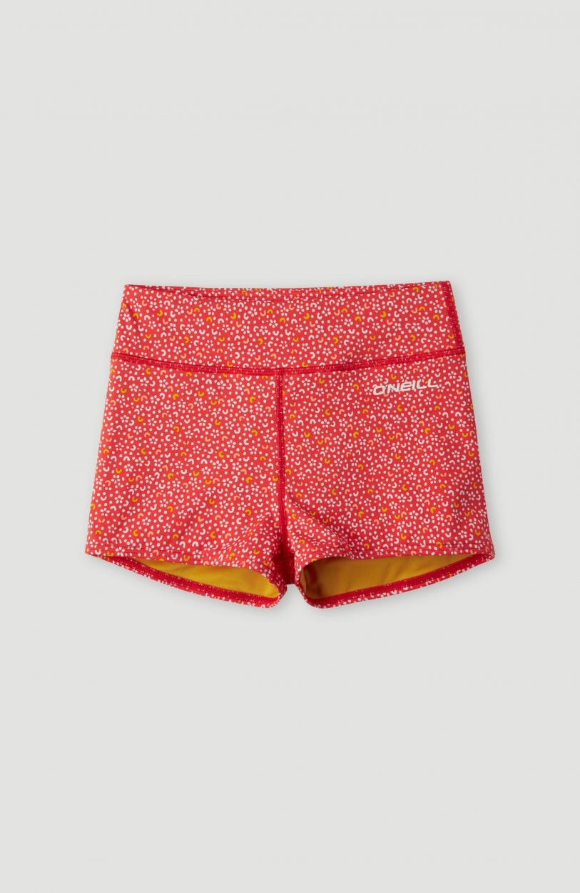 Athleisure High-Waist Shorts | Red AO 6
