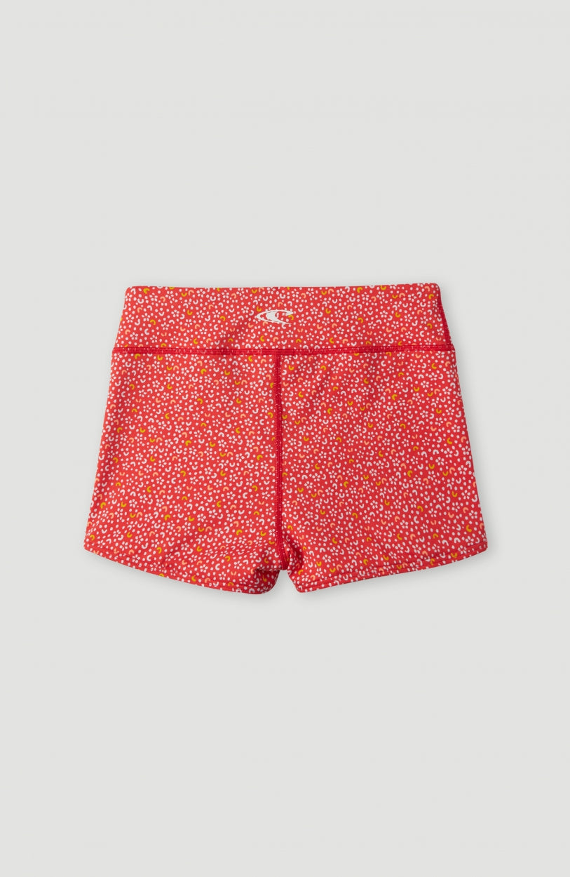 Athleisure High-Waist Shorts | Red AO 6