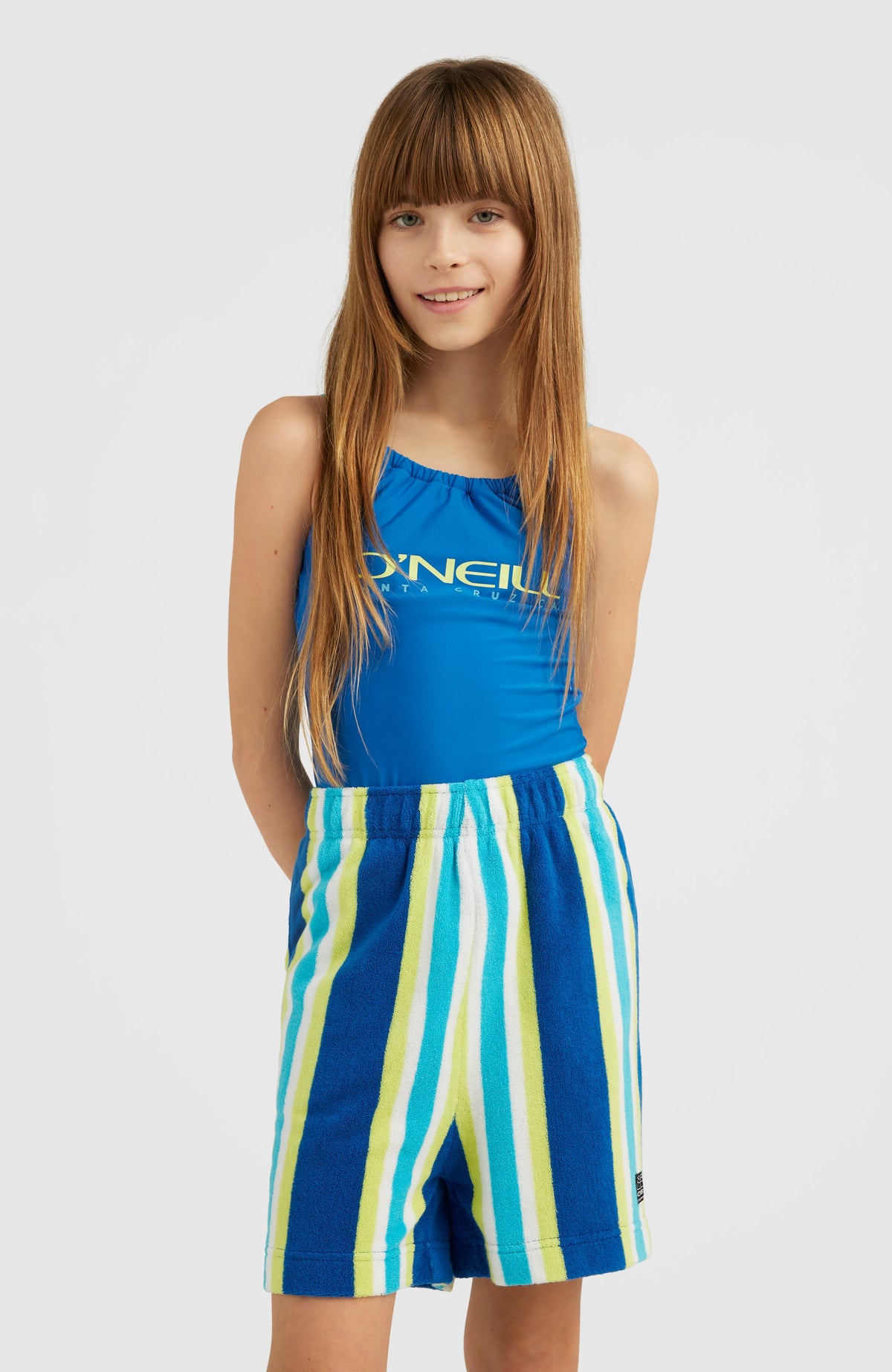 Brights Terry Shorts | Blue Towel Stripe
