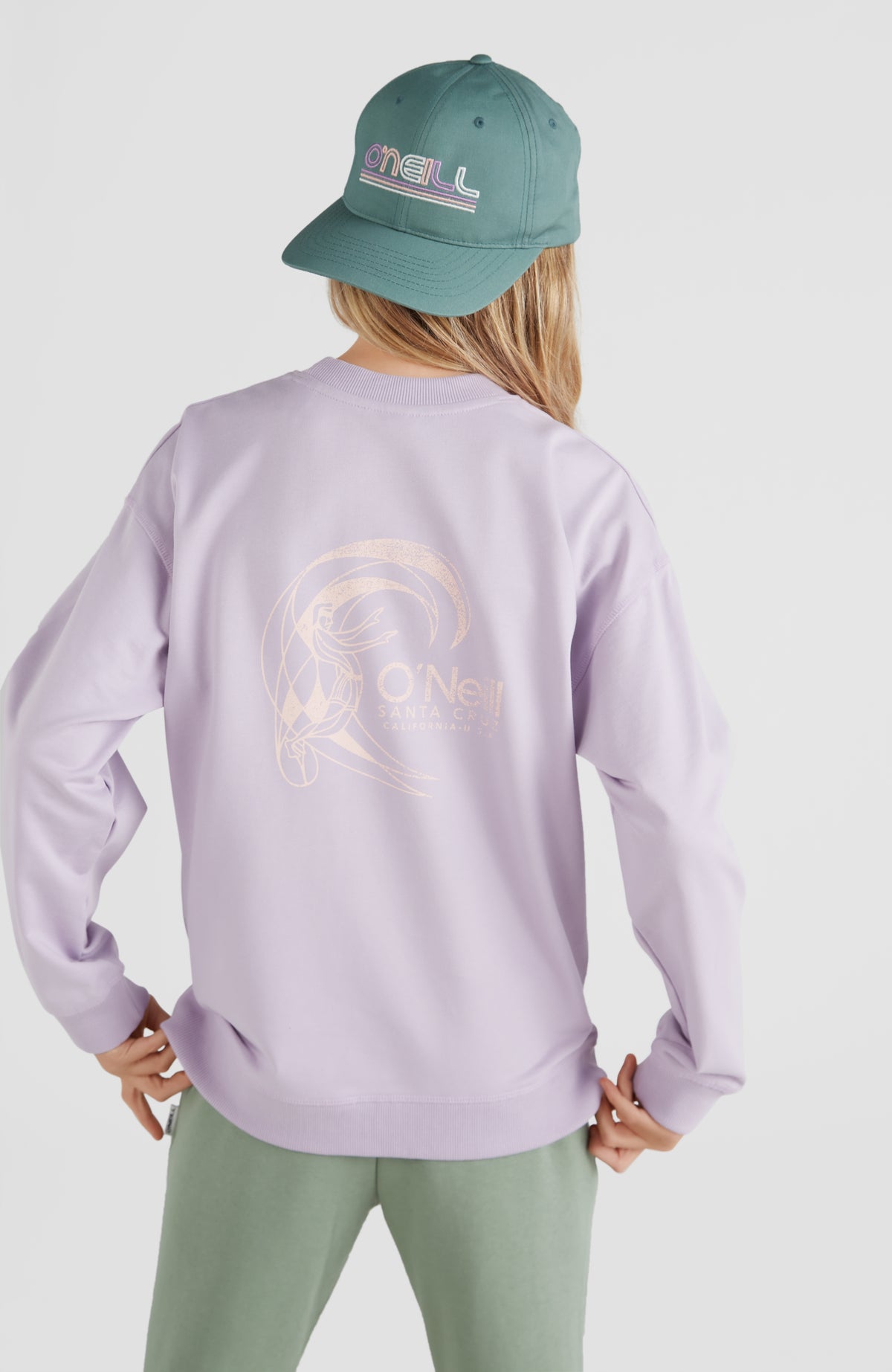 Circle Surfer Crew Sweatshirt | Lavendar Frost
