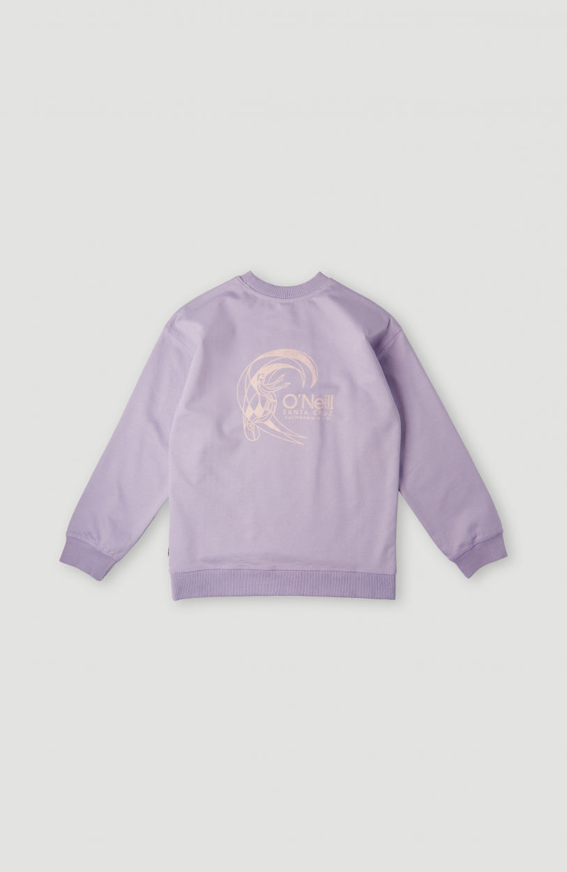 Circle Surfer Crew Sweatshirt | Lavendar Frost