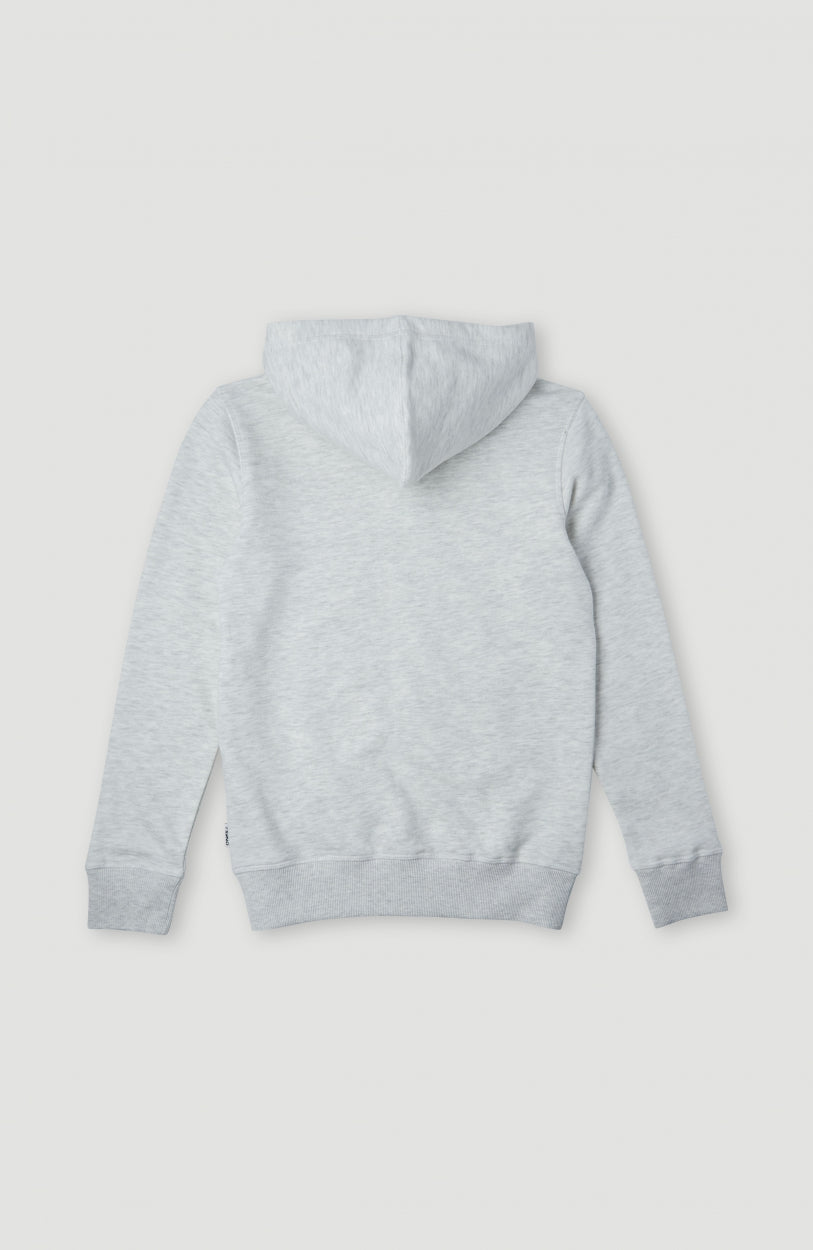 All Year Hooded Sweatshirt Jacket | White Melange
